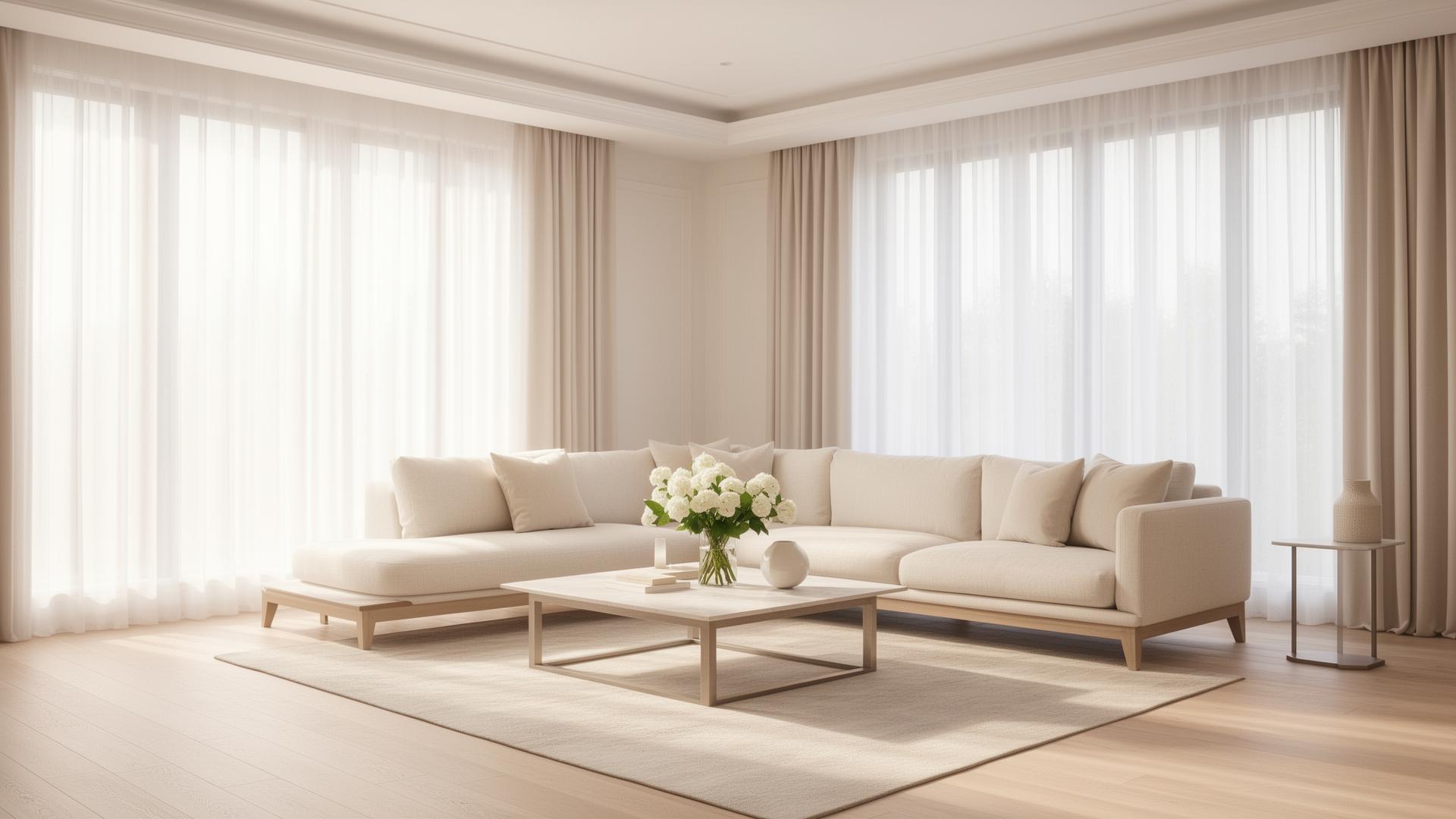 Spotless modern Canadian living room cleaned by BrightSpace